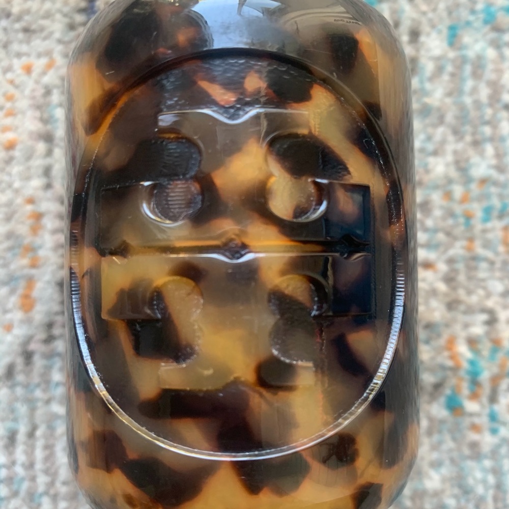 Tory Burch Resin Lucite Tortoise Cuff Bracelet